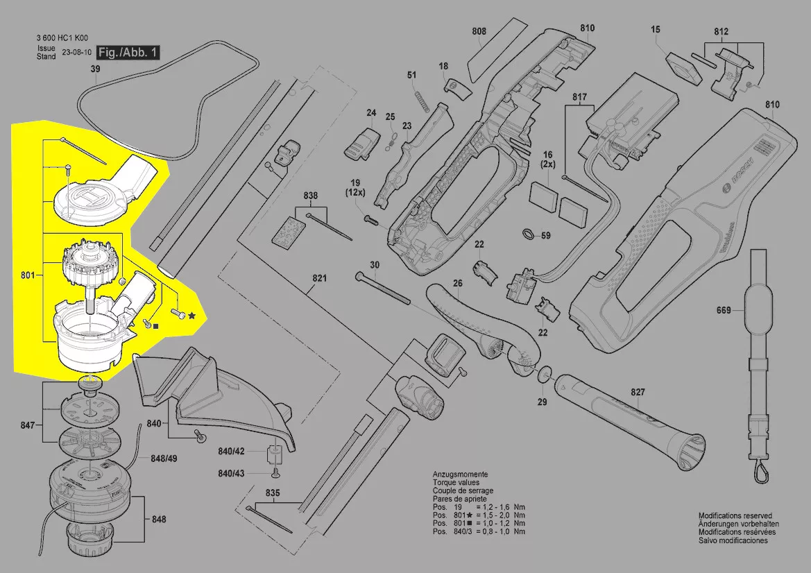 Moteur réf. F 016 F05 832 Bosch